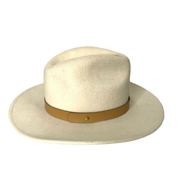 Lack of Color 100% wool fedora hat Size S cream